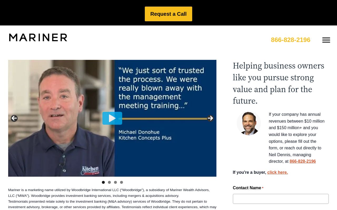 Woodbridge International homepage now carrying Mariner branding after the 2024 acquisition
